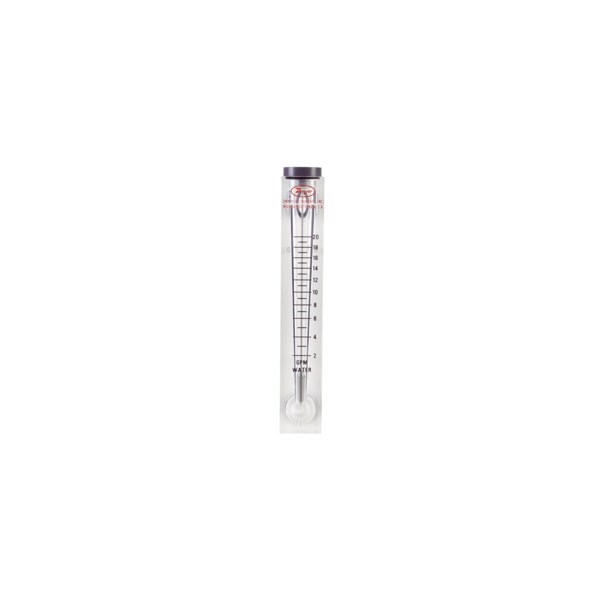Flowmeter, range 1-10 GPM water.